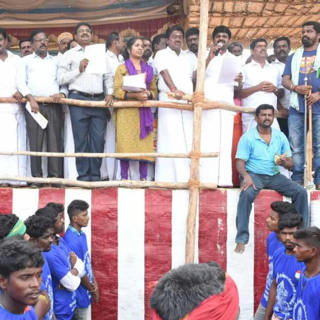DMK protest